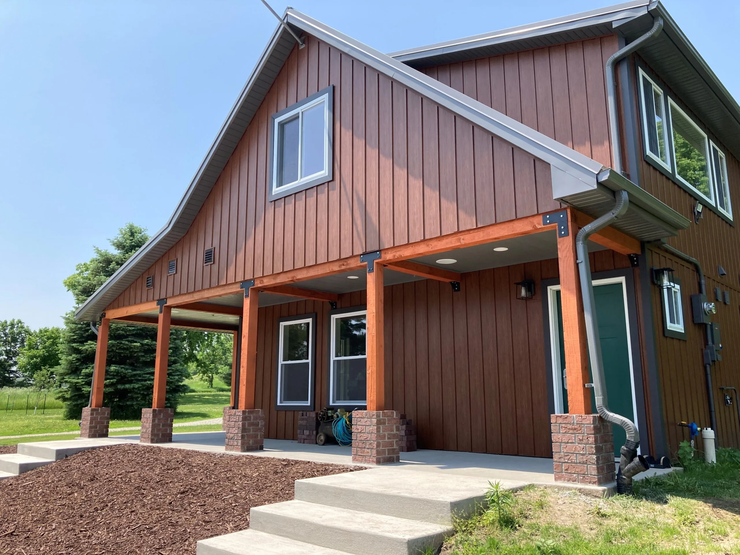 Beautiful home with TruLog steel siding